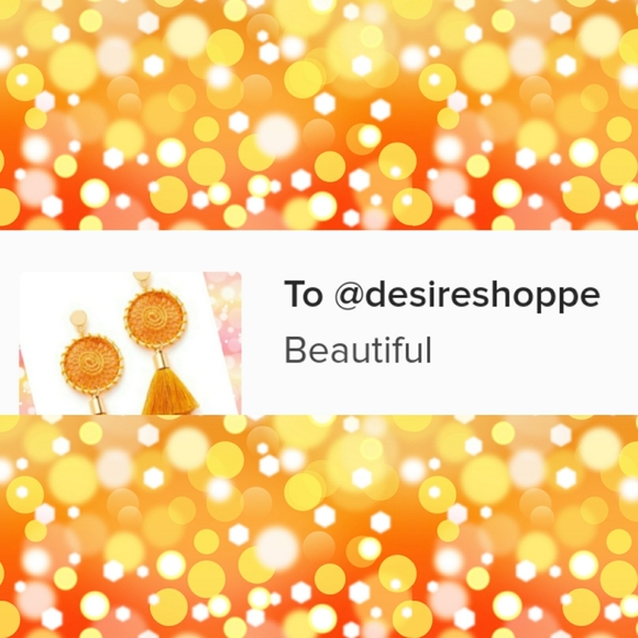 Boho Crochet Top Tassel Earrings Sunset & Gold - Picture 5 of 6